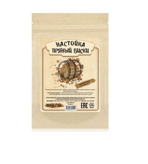 Изображение Настойка «Пряный Виски», 30 гр