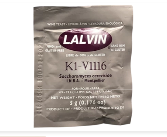 Изображение Винные дрожжи Lalvin "K1-V1116", 5 Г